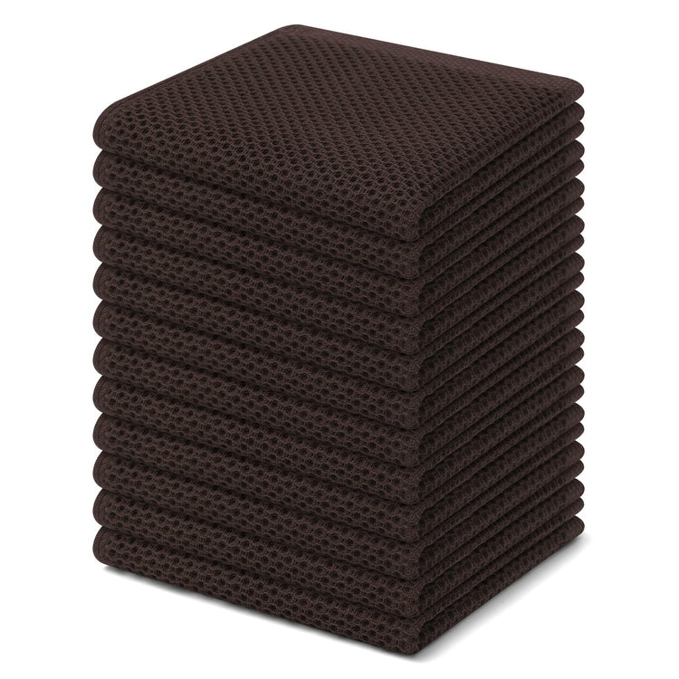100% Cotton Waffle Weave Kitchen Dish Cloths 12 (12 Count)