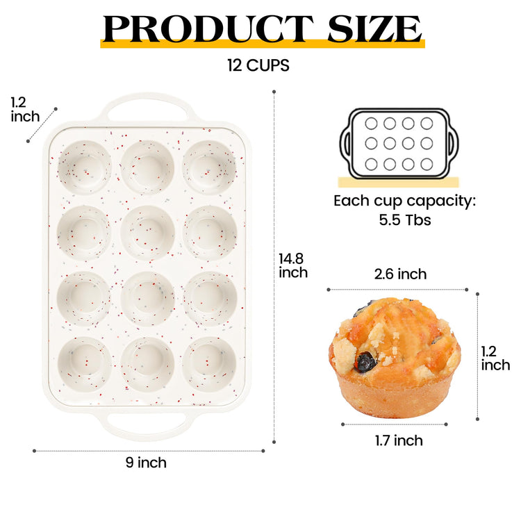 Silicone Muffin Pan with Metal Frame