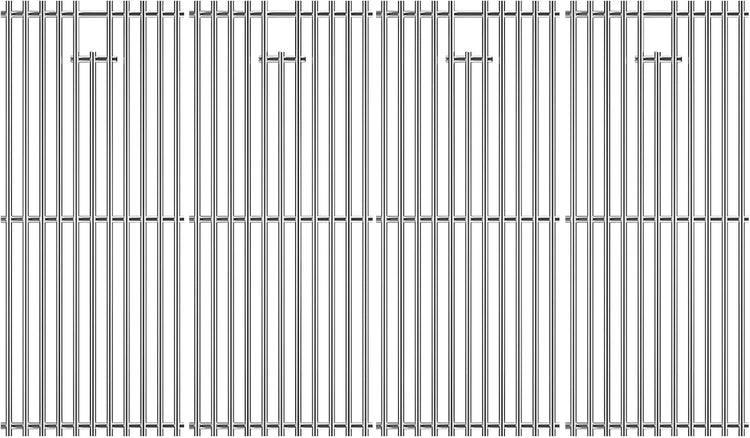 19 3/4" Stainless Steel Cooking Grates Replacement for Chargriller 2121, 2123, 2222, 2828, 3001, 3030, 3725, 4000, 5050, 5252