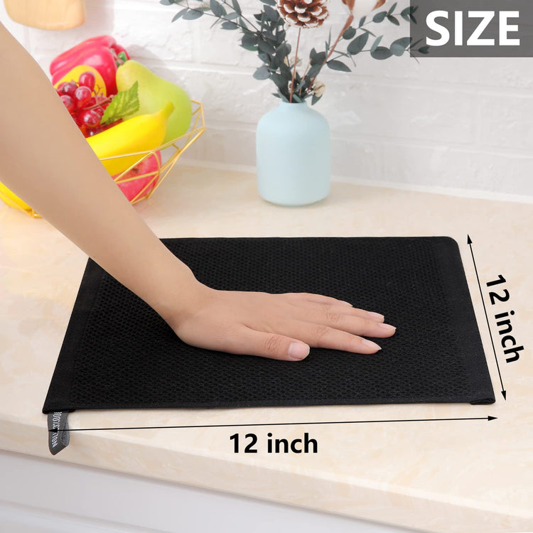 100% Cotton Waffle Weave Kitchen Dish Cloths 8 (8 Count)