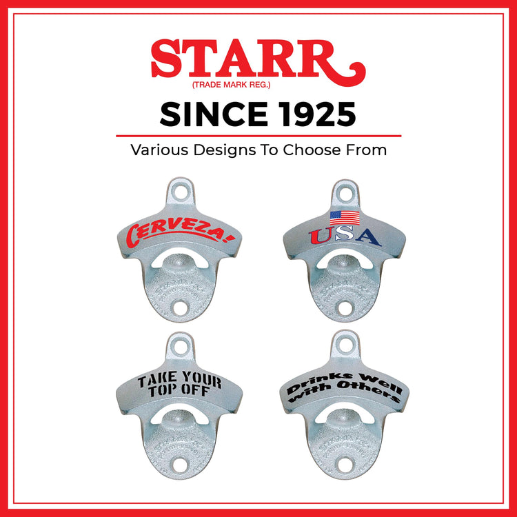 Original Cerveza Wall Mounted Bottle Opener