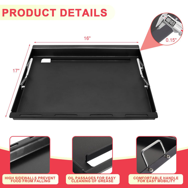 Full Size Griddle Inserts for Charbroil Performance 2 Burner 463251414 463660421 463630422 463655621