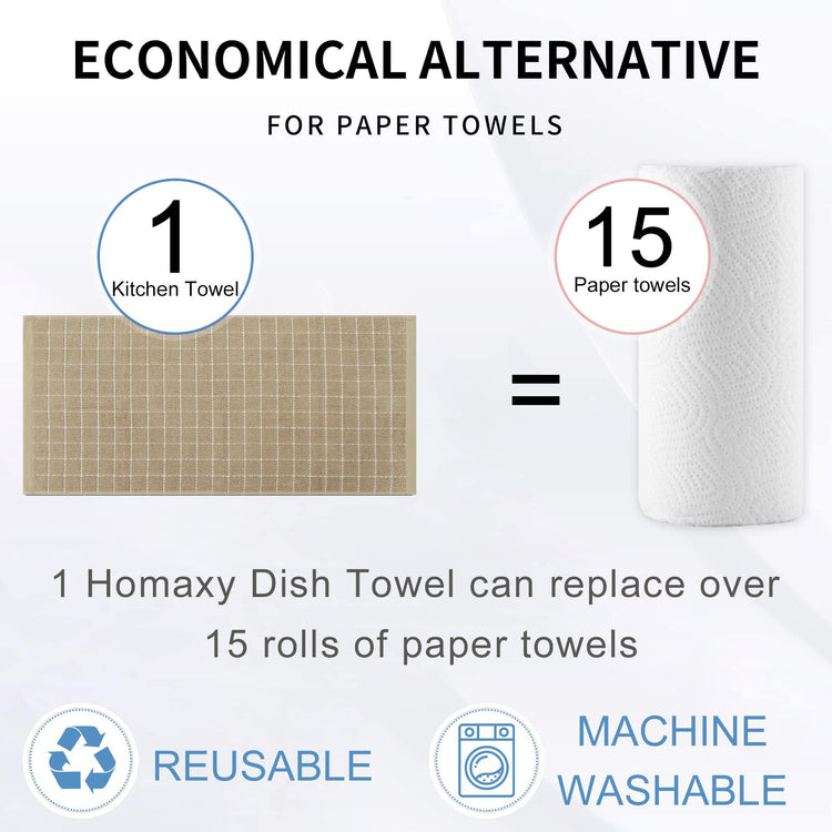 100% Cotton Terry Kitchen Towels (12 Count)