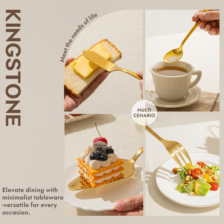 16 piece Large Hostess Serving Utensils Set (12 Count)