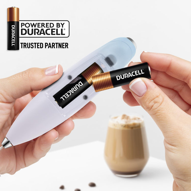 Powerful Milk Frother Wand With Duracell Batteries