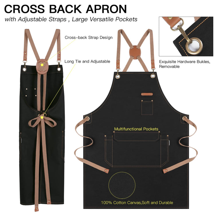 Chef Apron Men Women (6 Count)