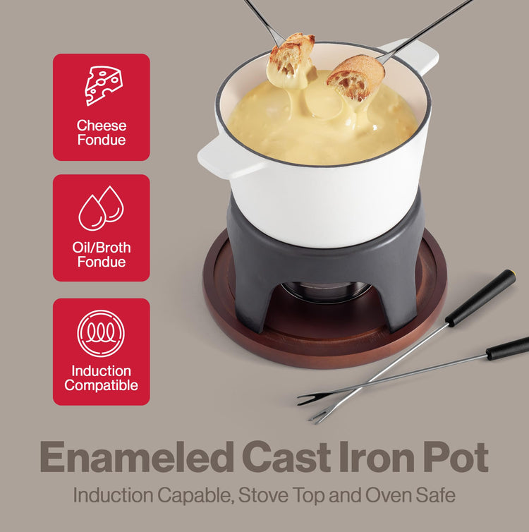 Sierra Cast Iron Fondue Set