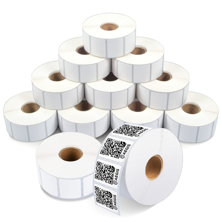 1.25" X 1" Direct Thermal Printer Labels