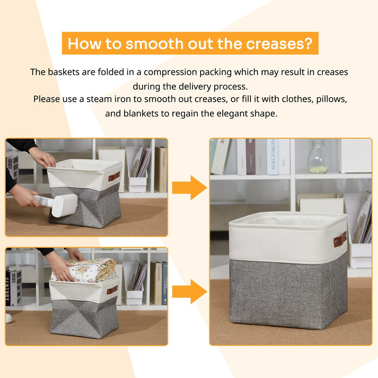 11 Inch Cube Storage Bins (4 Count)