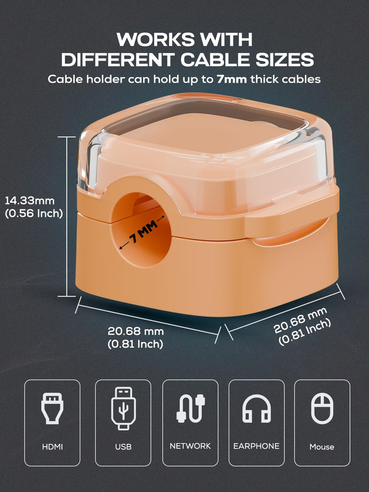 6 Pack Magnetic Cord Holder (6 Count)