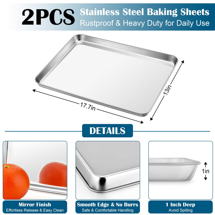 Baking Sheet with Wire Rack (2 Count)