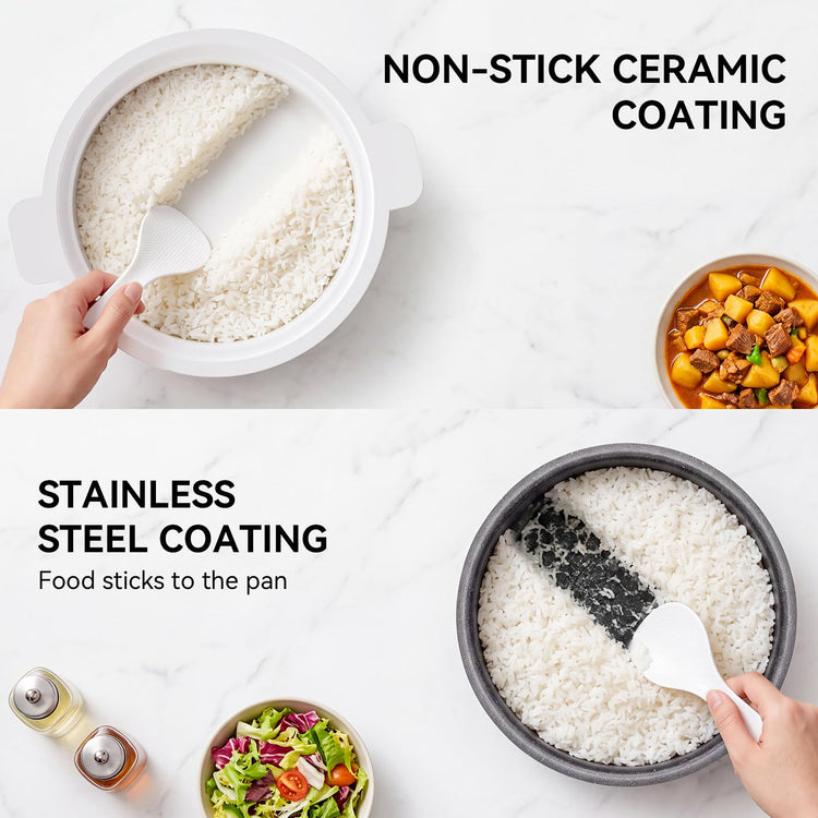 Mini Rice Cooker 2 Cup Uncooked