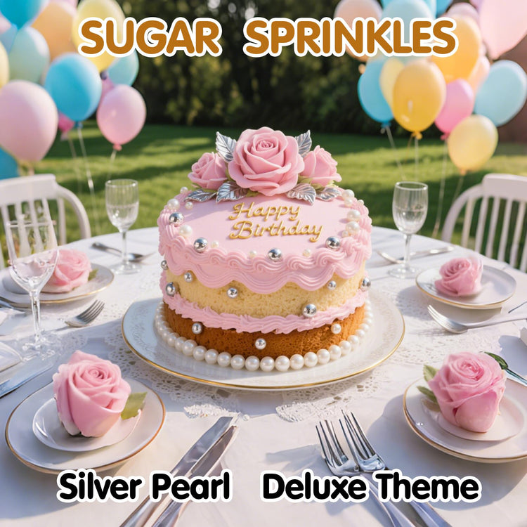 Silver Pearl Sprinkles (4.5 Ounce)