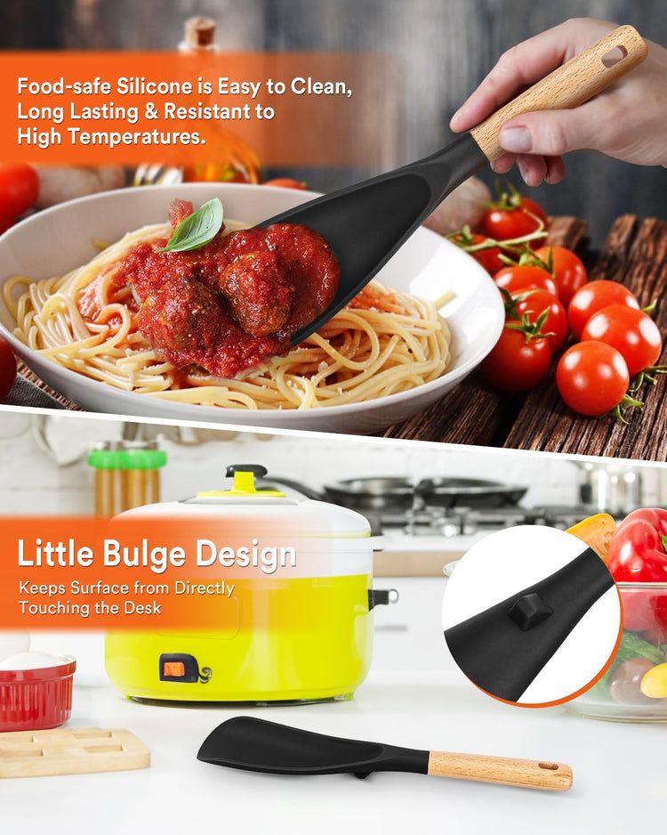 Cooking Spoon and Rice Scooper for Nonstick Cookware