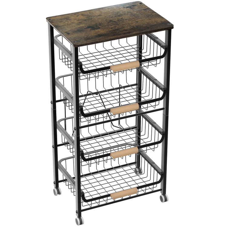 5 Layer Fruit Basket Kitchen Food Organizer and Rack