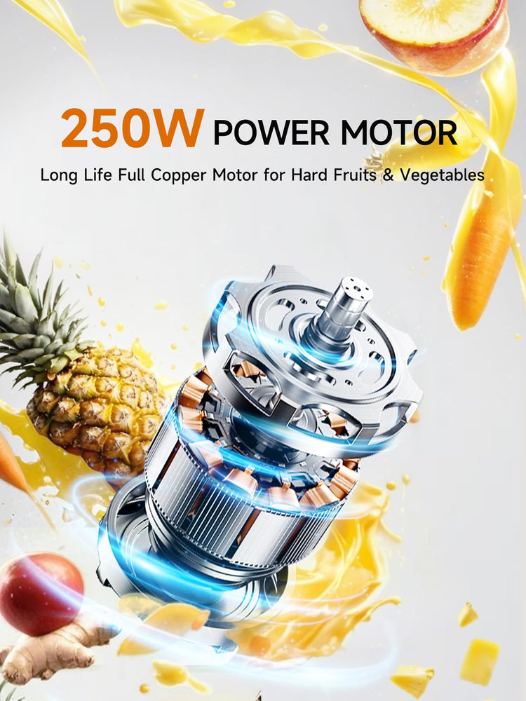Slow Juicer Machine for Vegetables and Fruits Cold Press Masticating Extractor Celery Wheatgrass Leafy Greens Carrot Ginger Beet