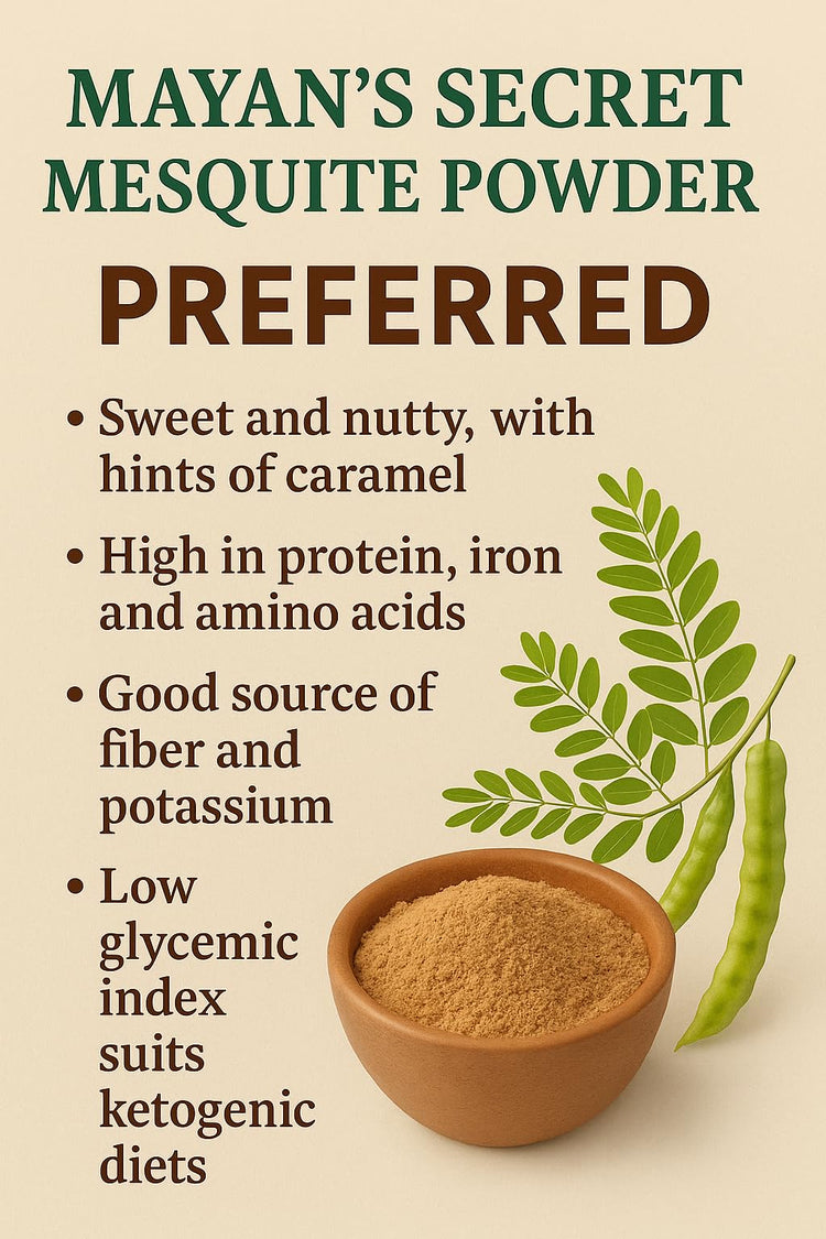 Mesquite Powder USDA Certified Non GMO (16 Ounce)
