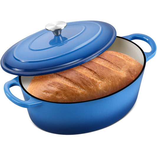 7 Quart Oval Dutch Oven with Lid