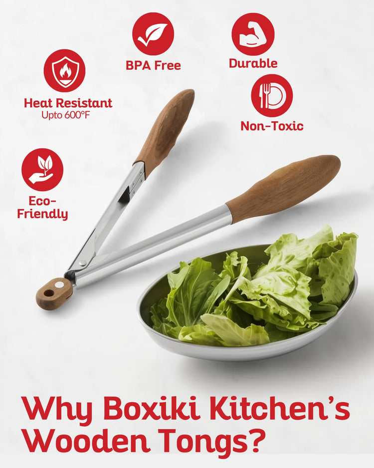 Wooden Tongs for Cooking