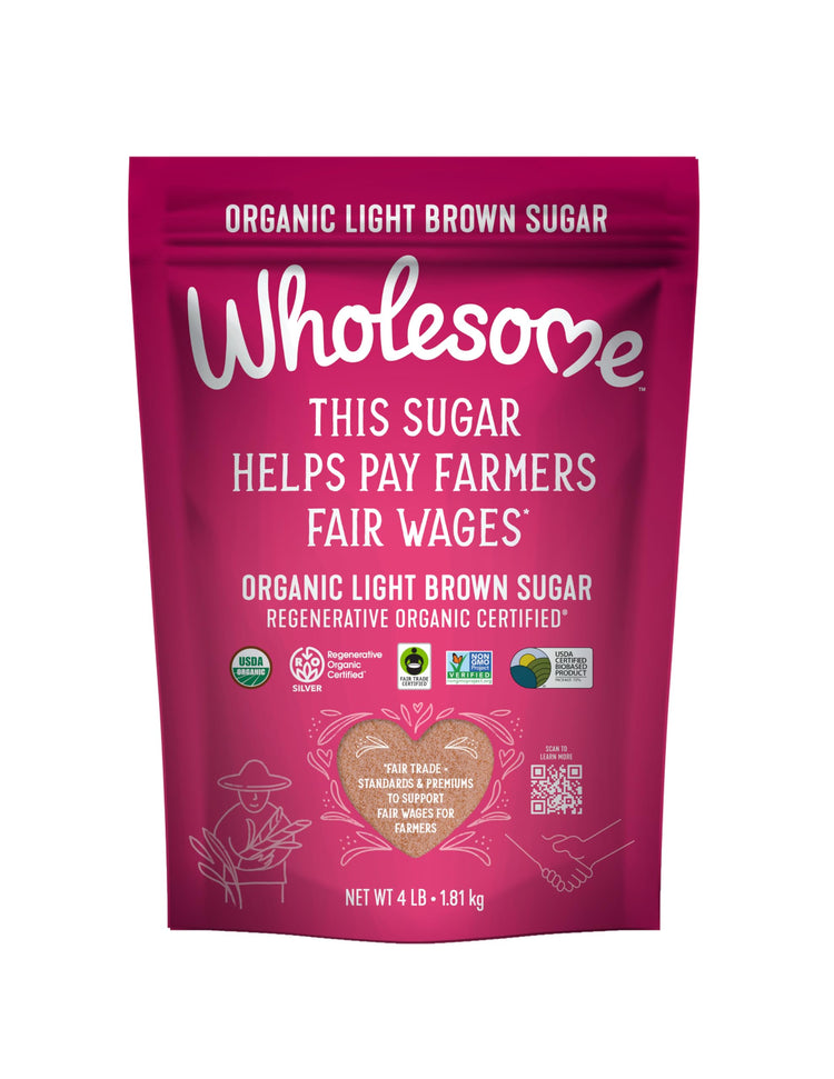 Fair Trade Organic Light Brown Sugar (64 Ounce)