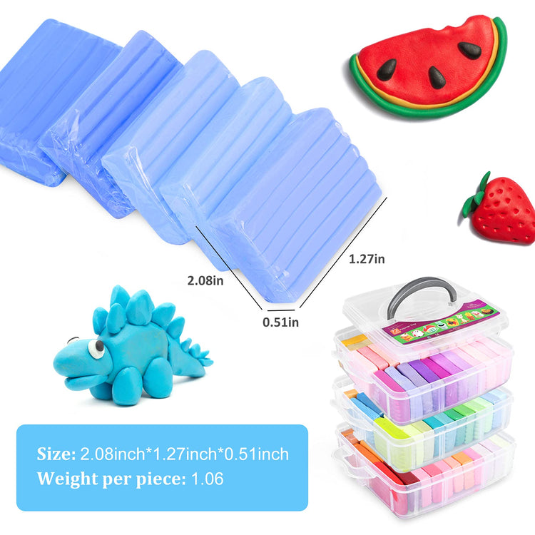 72 Colors Polymer Clay Kit (90 Ounce)