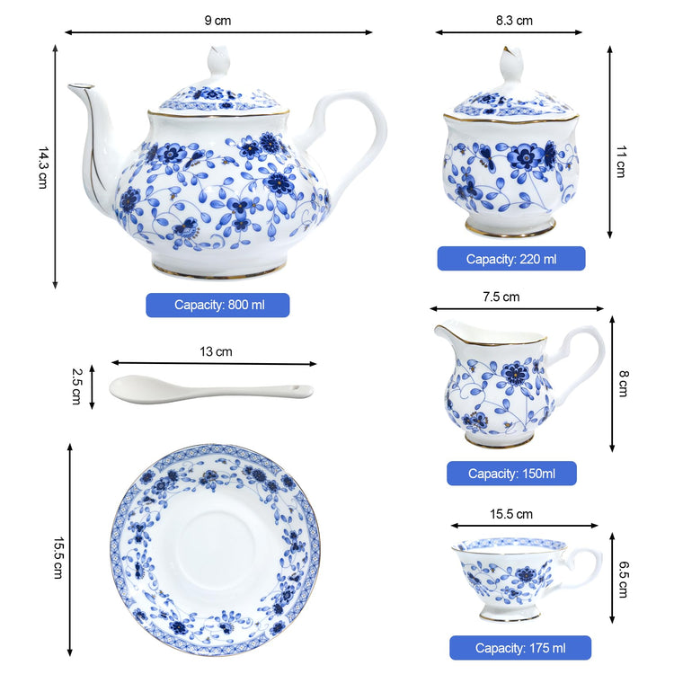 Bone China Tea Set (21 Count)