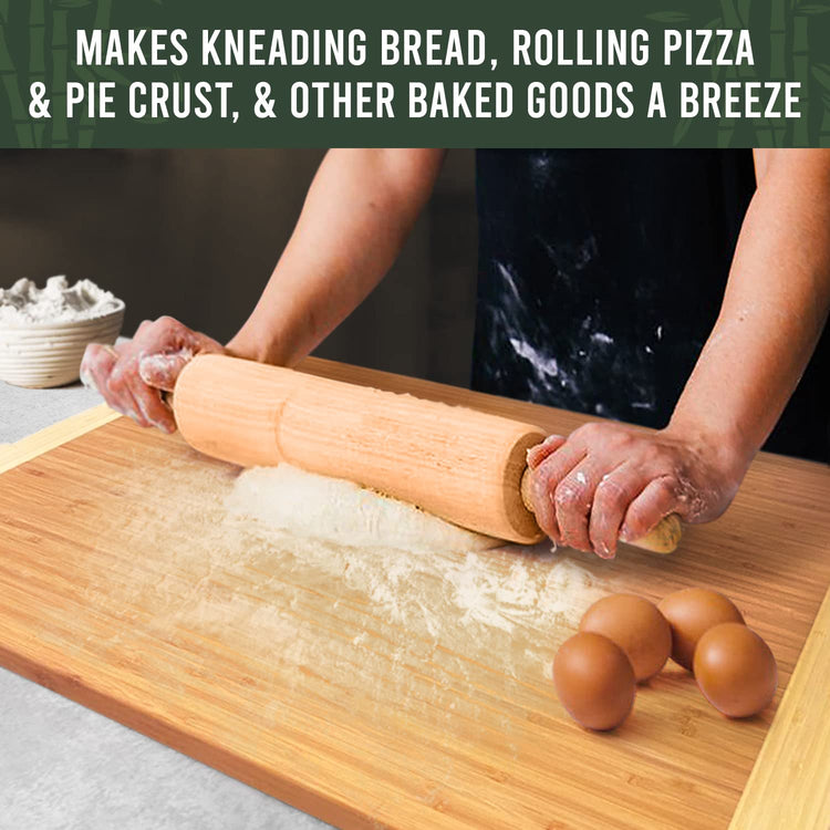 GIGANTIC 36 x 24 Inch Extra Large Bamboo Cutting Board with Lifetime Replacements