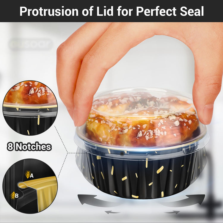 Disposable Aluminum Foil Cups (30 Count)