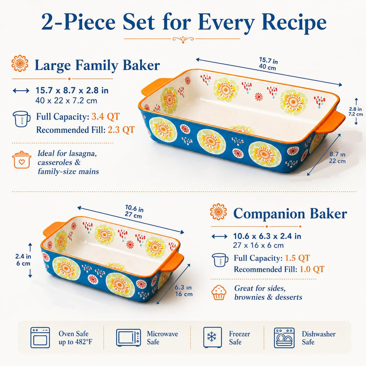 Ceramic Baking Dish Set