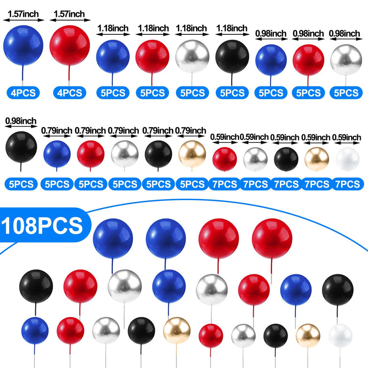 Balls Cake Topper (108 Count)