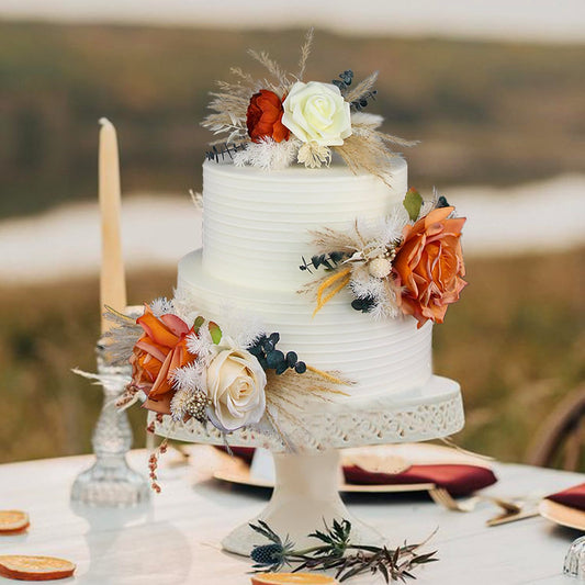 3Pcs Premade Cake Flowers (3 Count)