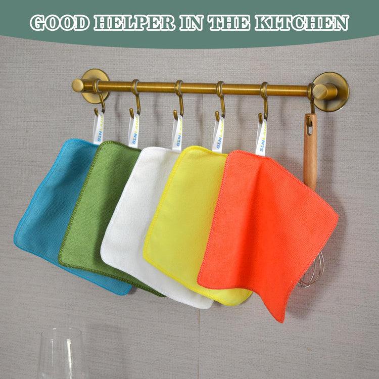 Dish Cloth for Washing Dishes Kitchen Washcloth Cleaning Cloth (10 Count)