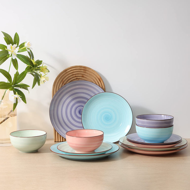 Ceramic 12 Pieces Dinnerware Sets