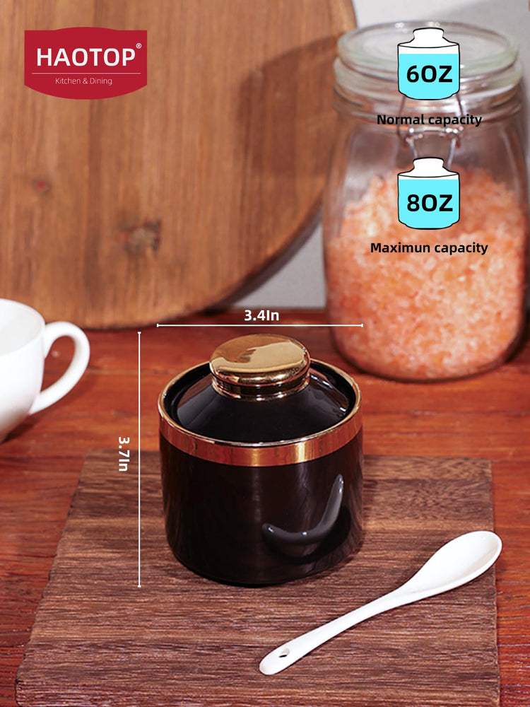 8 oz Sugar Bowl with Lid and Spoon