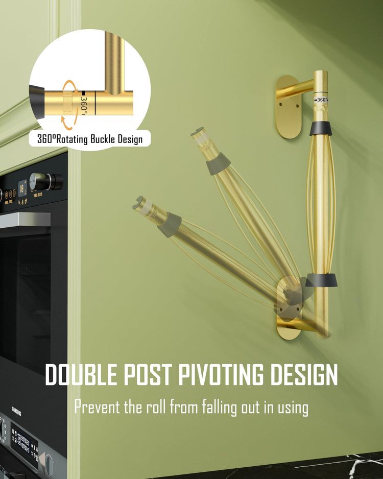 Paper Towel Holder Under Cabinet One Hand Operable