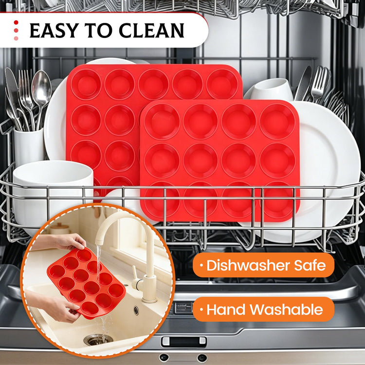 Silicone Muffin Pan (2 Count)