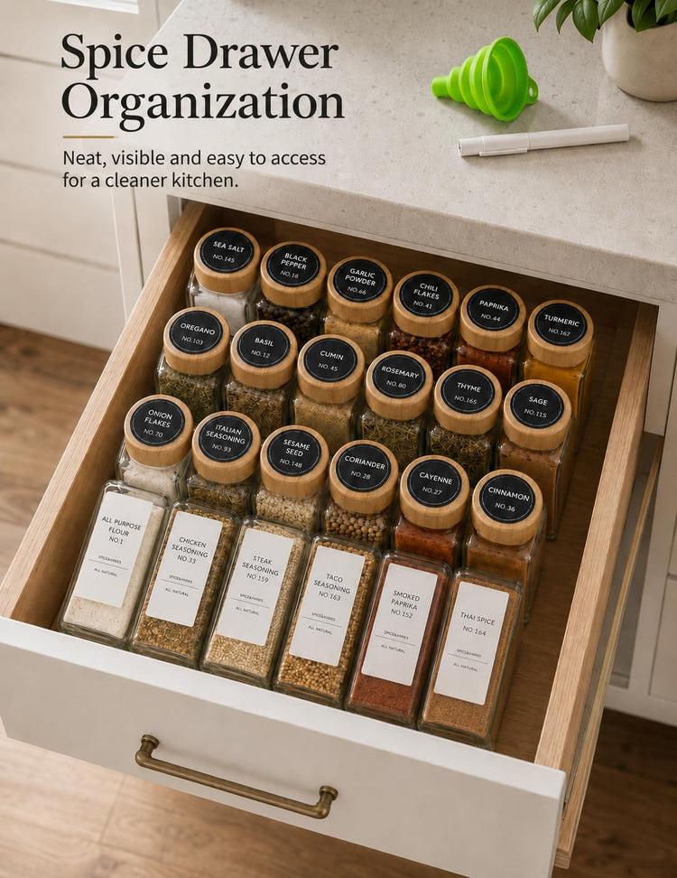 Spice Jar Set (24 Count)