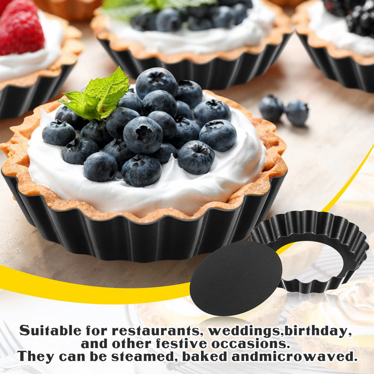 16 Pcs Mini Tart Pans for Baking
