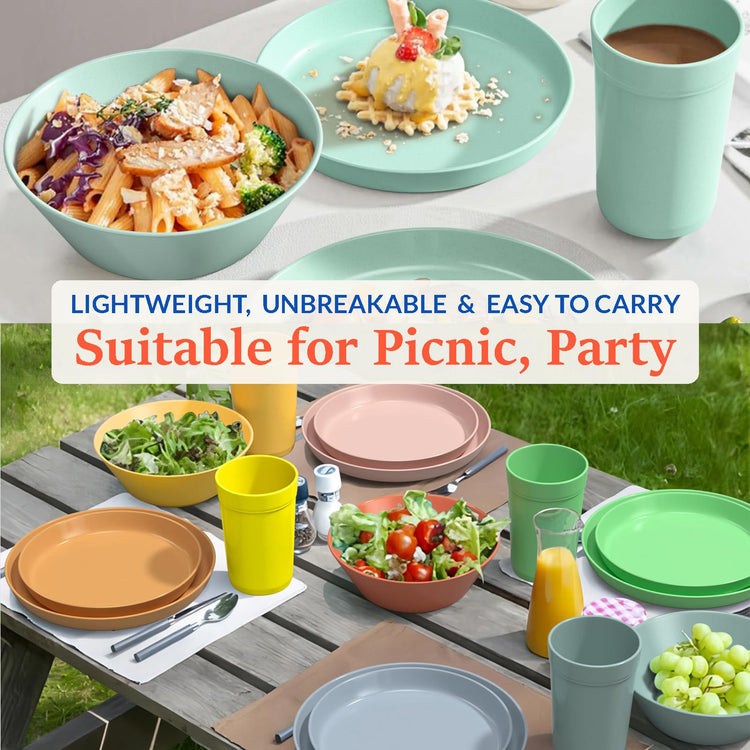 Unbreakable Large Cereal Bowls Set of 6