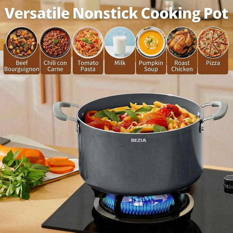 10QT Non Stick Stock Pot with Lid