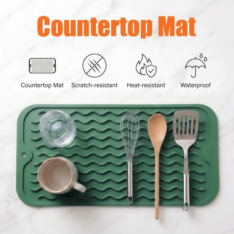 Silicone Dish Drying Mat for Multiple Usage