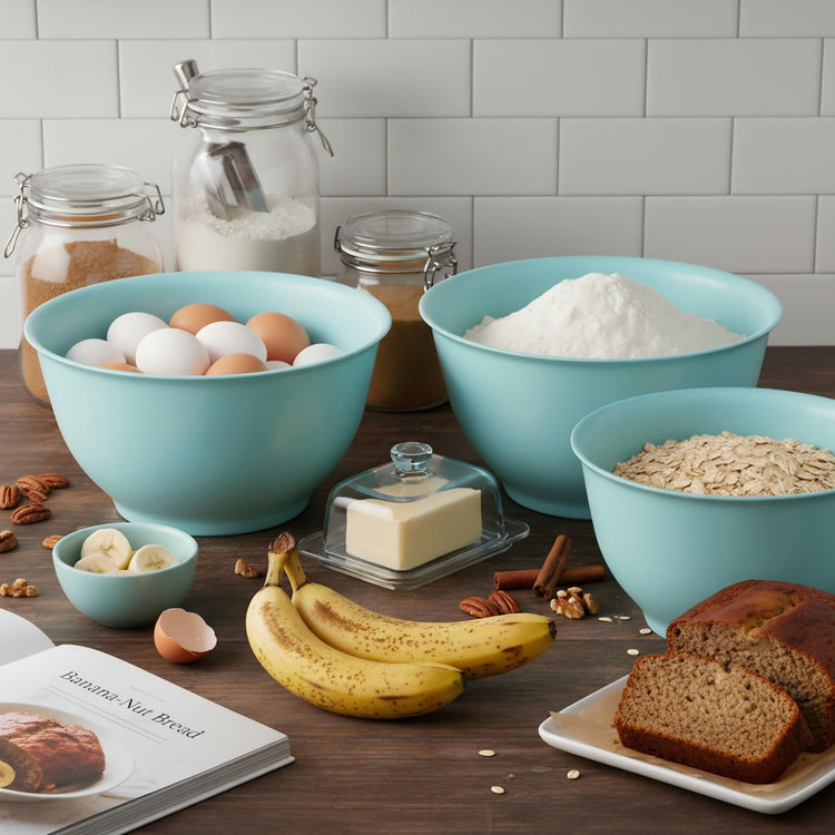 Melamine Mixing Bowl Set with Lids
