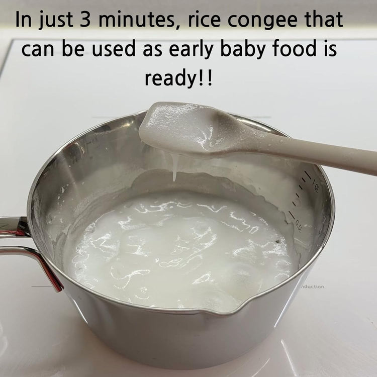 mom's Organic Simple Rice Powder Korean Rice Flour for Soup, Congee (Rice + Cabbage) 15g*5stick/box - Nestoria