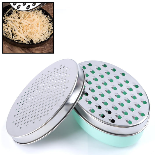 Cheese Grater Citrus Lemon Zester with Food Storage Container & Lid