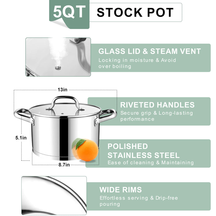 Stainless Steel Stock Pot
