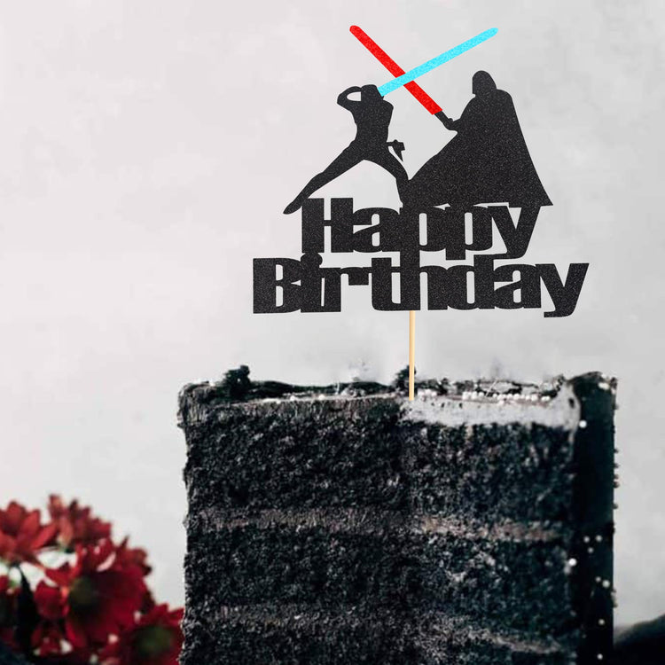 1Pc Happy Birthday Cake Topper Wars Cake Pick