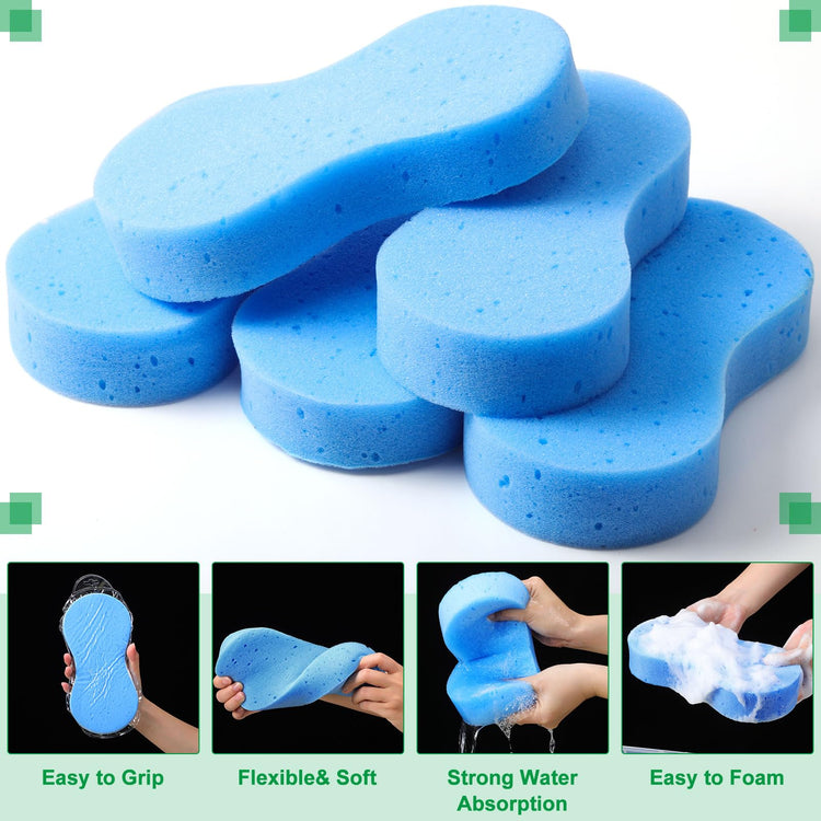 24 Pack Car Wash Sponges Large Sponges Bulk Big All (24 Count)