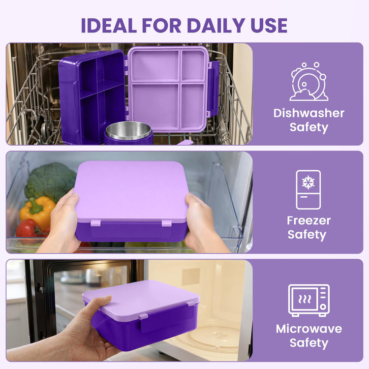 Bento Lunch Box for Kids with 8oz Soup Thermo
