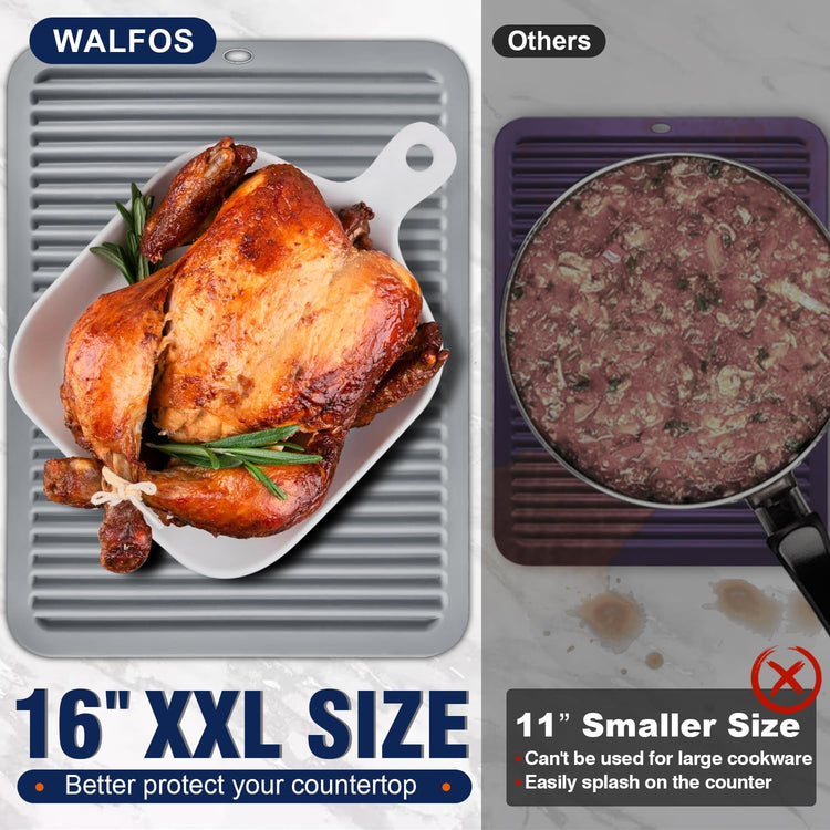 Large Silicone Trivet 16x12 Inch