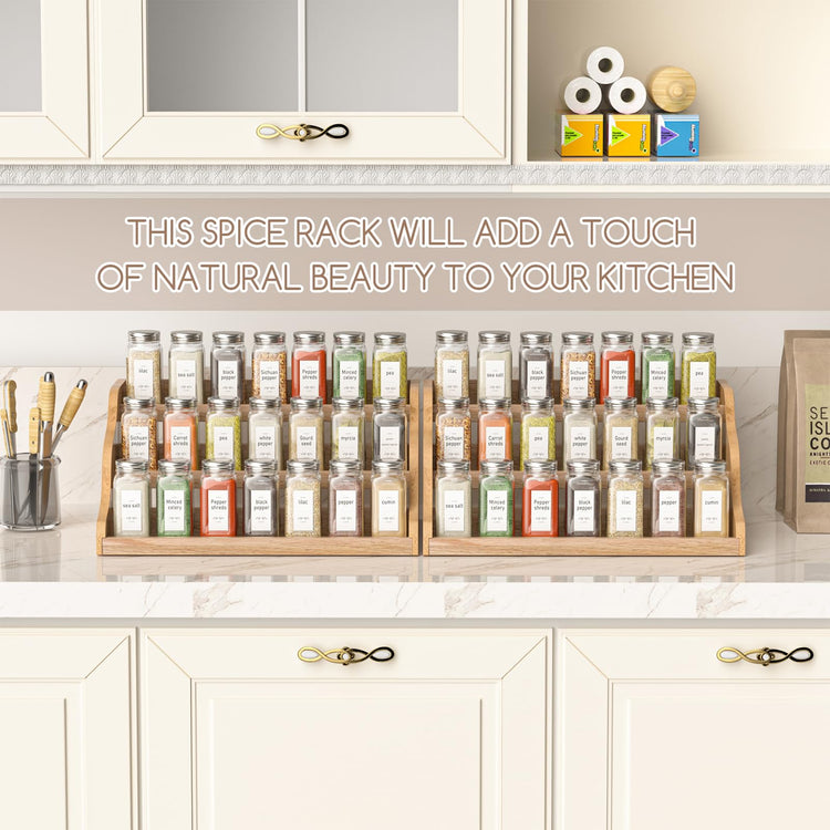 Tiered Spice Rack Organizer for Cabinet